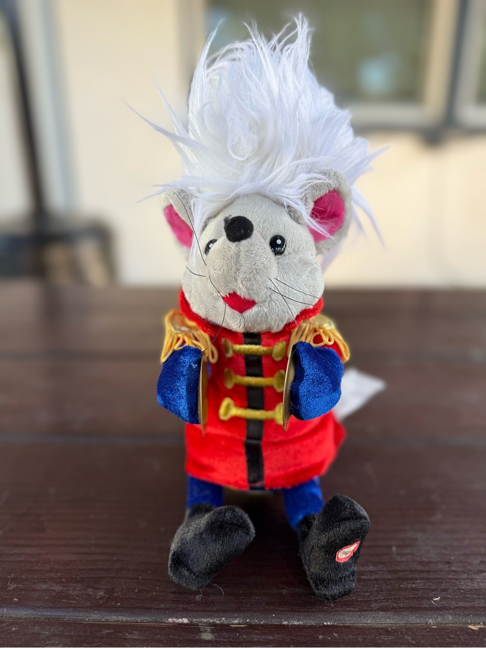 Vintage Gemmy Puffy Heads Musical Mouse Collectible Plush Toy